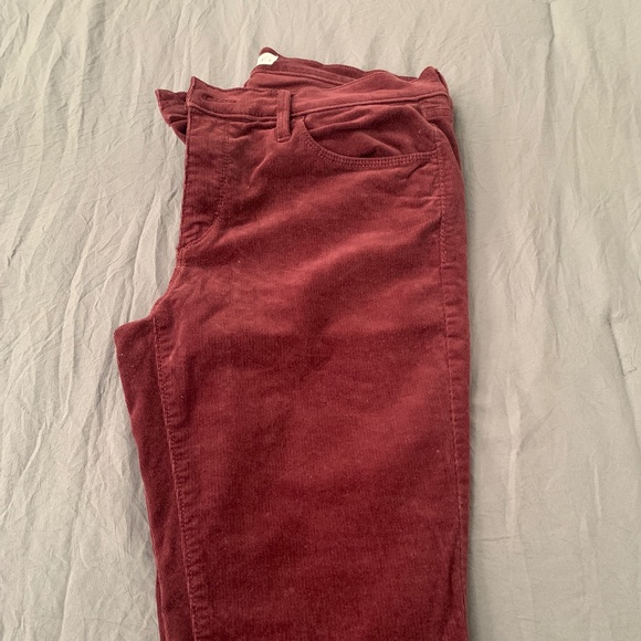 Corduroy pants -wine - Picture 1 of 3